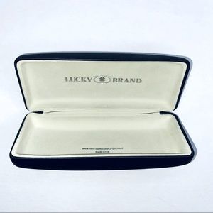 LUCKY BRAND hard shell glasses case matte black